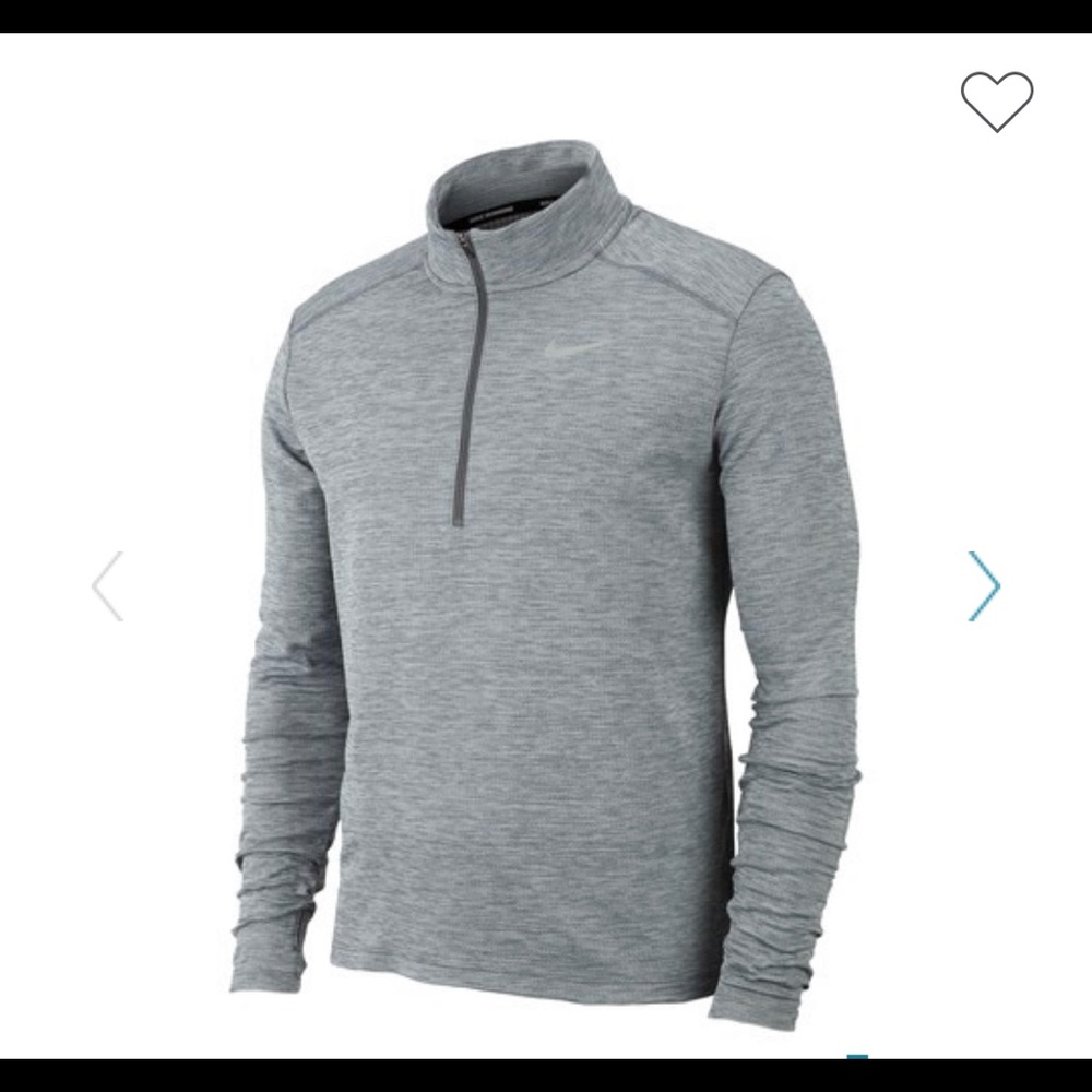 Grey Nike Dri-Fit Quarter Zip